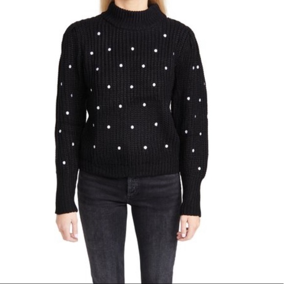 Polka Dot Sweater Embroidered 